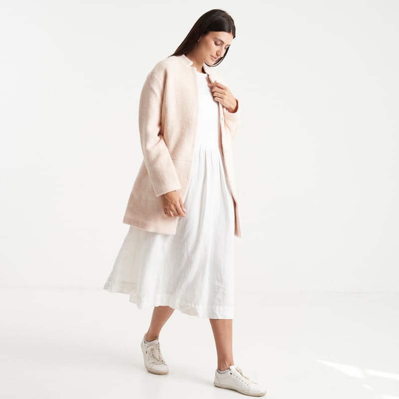 50% off on ONLY Ladies Light Pink Wool Coat | OneDayOnly