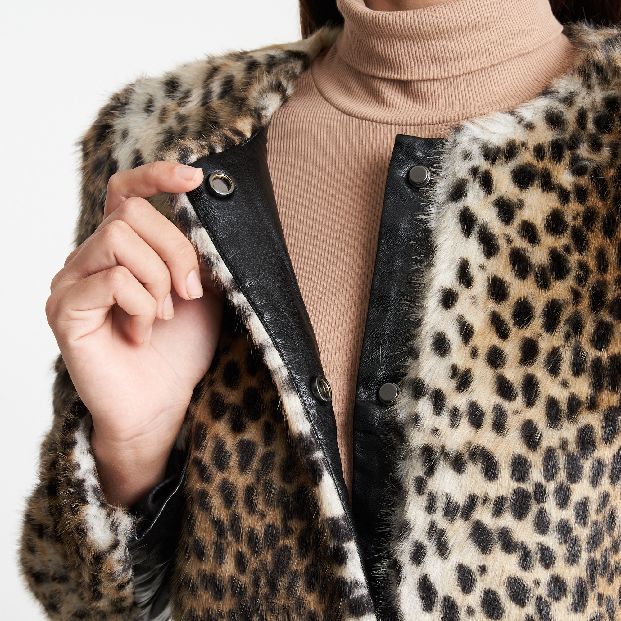 animal print parka coat womens