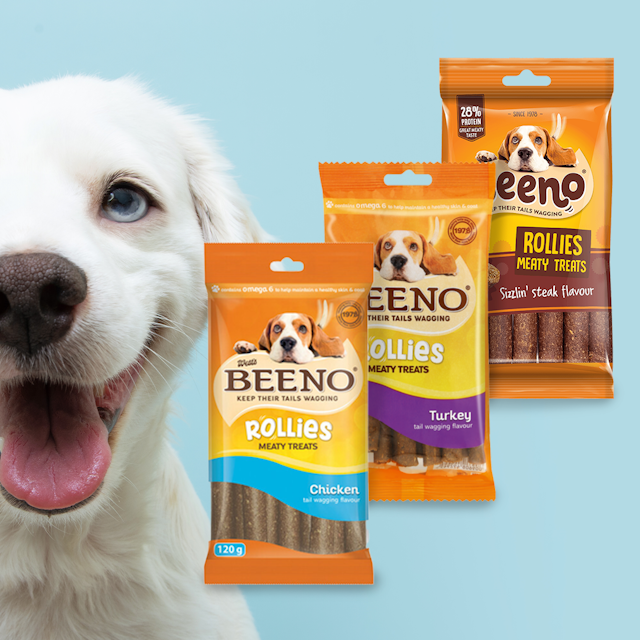Beeno 10x 120g Rollies Meat Dog Treats OneDayOnly