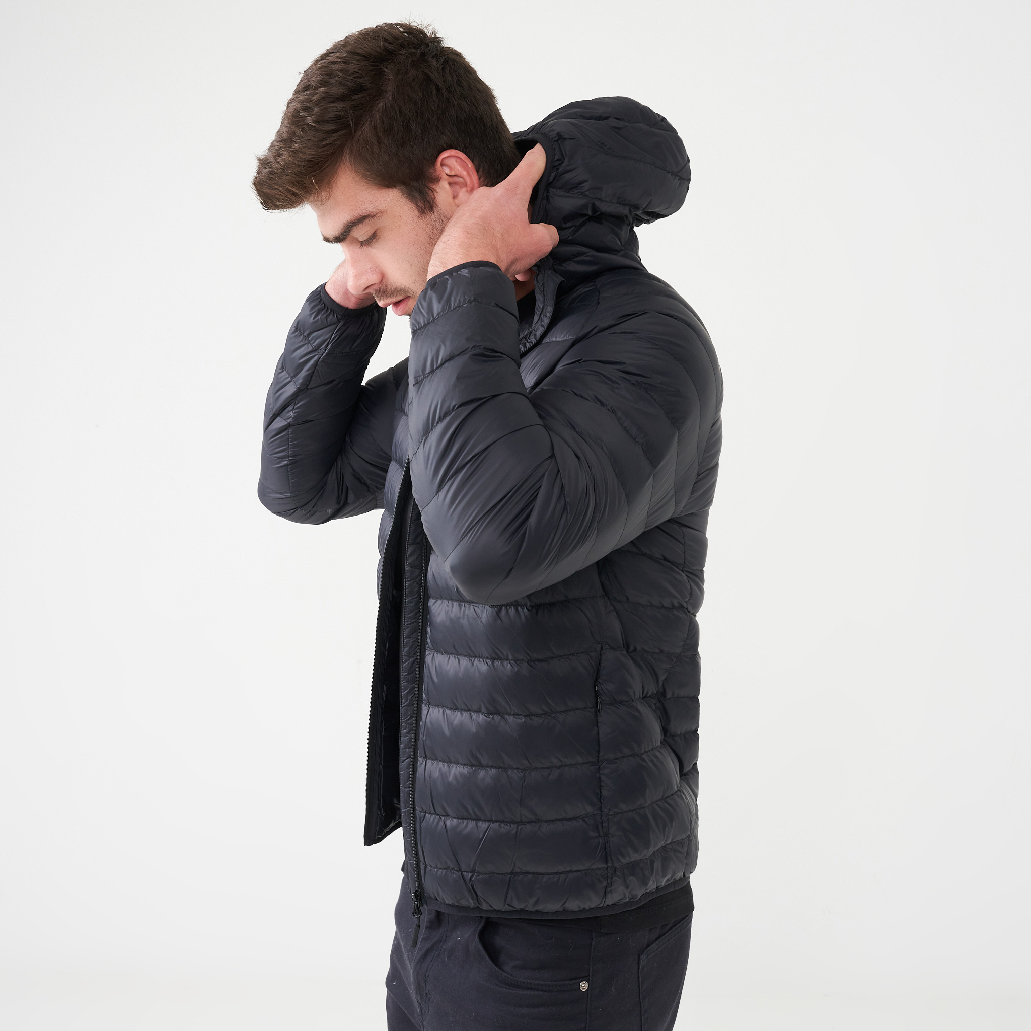 ANOTHER OFFICE　man Down Jacket black 35% off on Advance Men's Duck Down Jacket | OneDayOnly