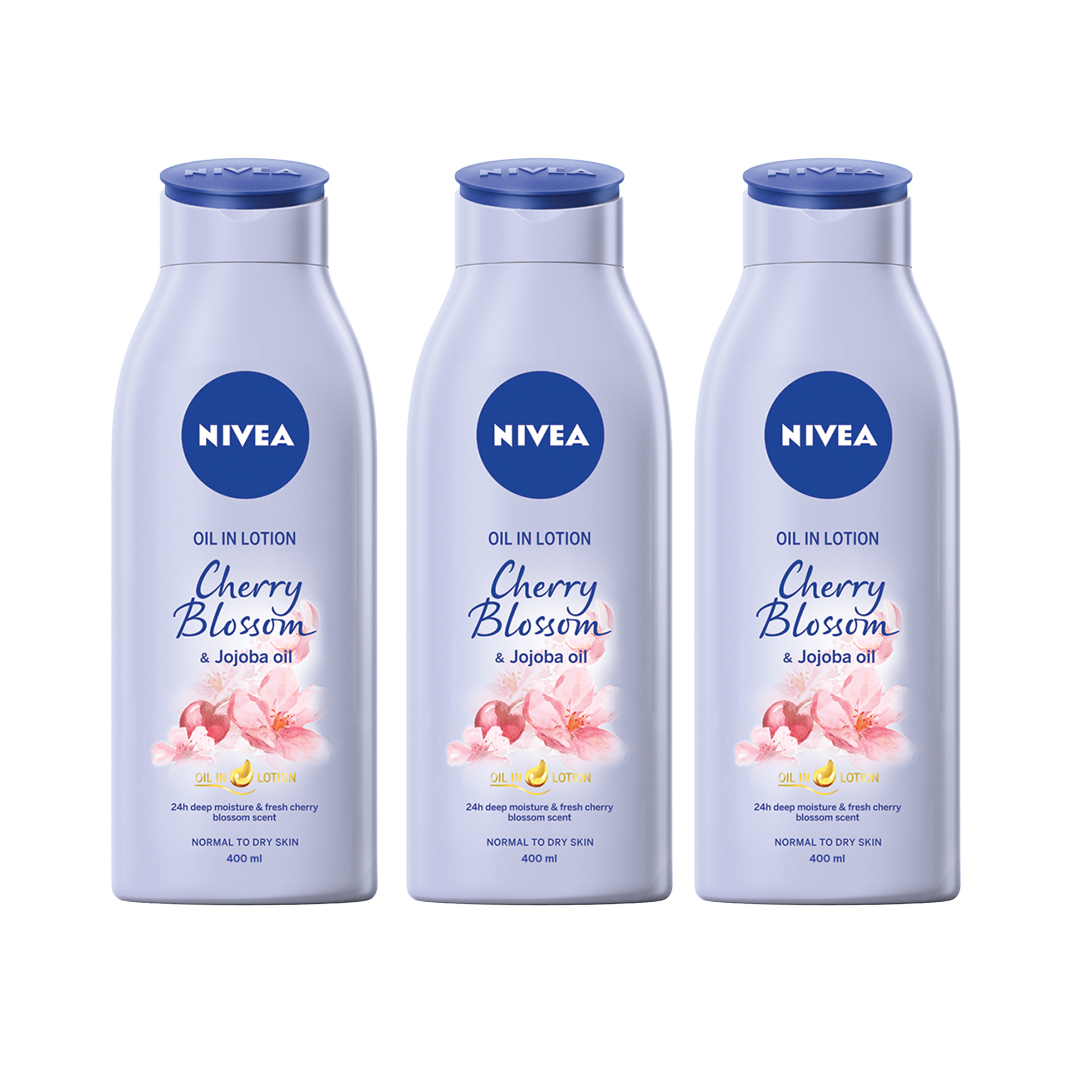 Pack of 3 - Cherry Blossom & Jojoba Oil - Bundle Contents