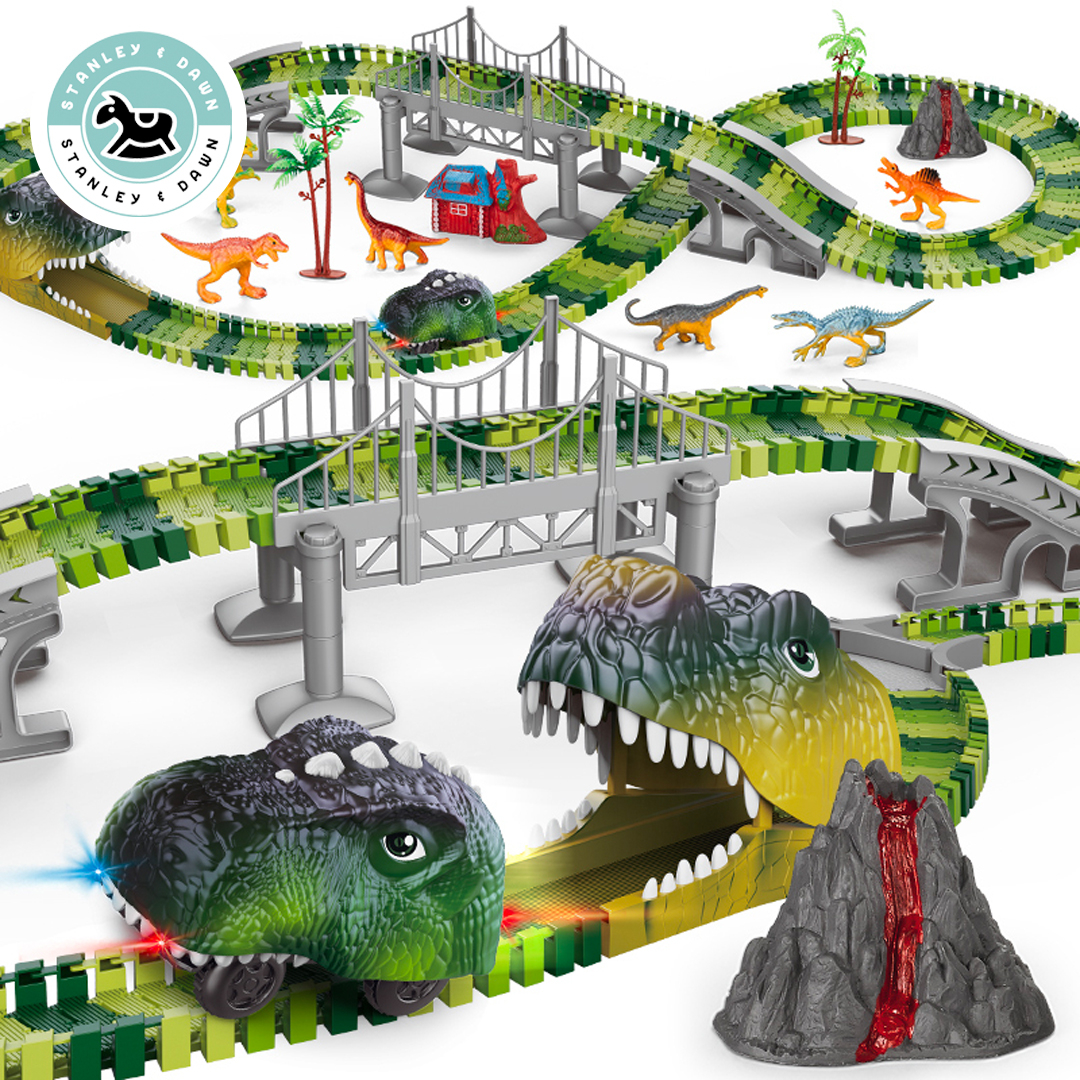183-Piece Dinosaur Race Track