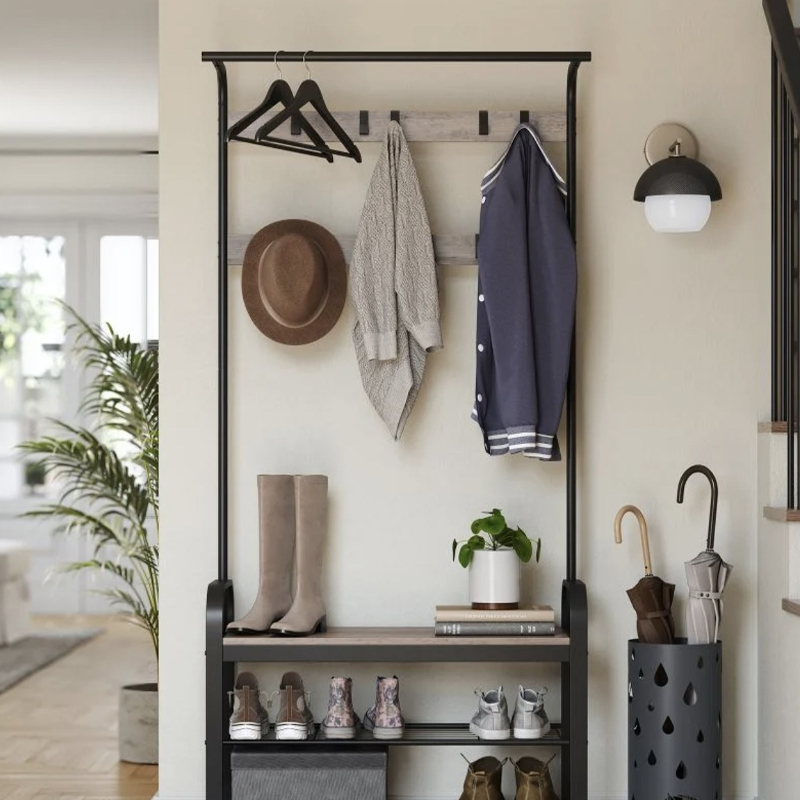 Lucerne Coat and Shoe Rack with Bench