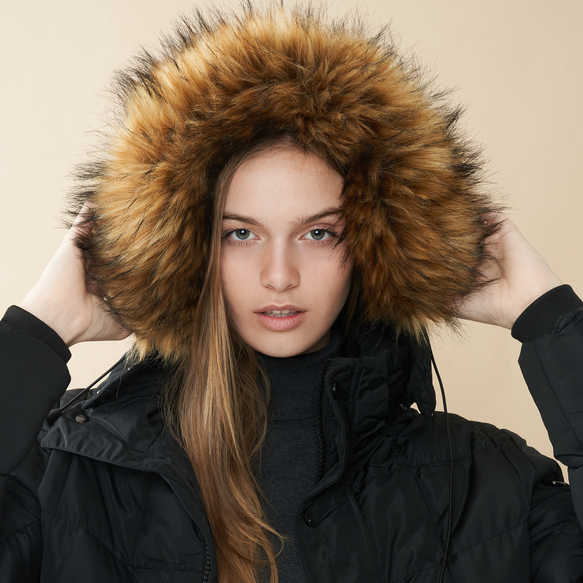 30% Off On Ladies Winter Luxe Fur-Lined Hooded Jacket | Onedayonly