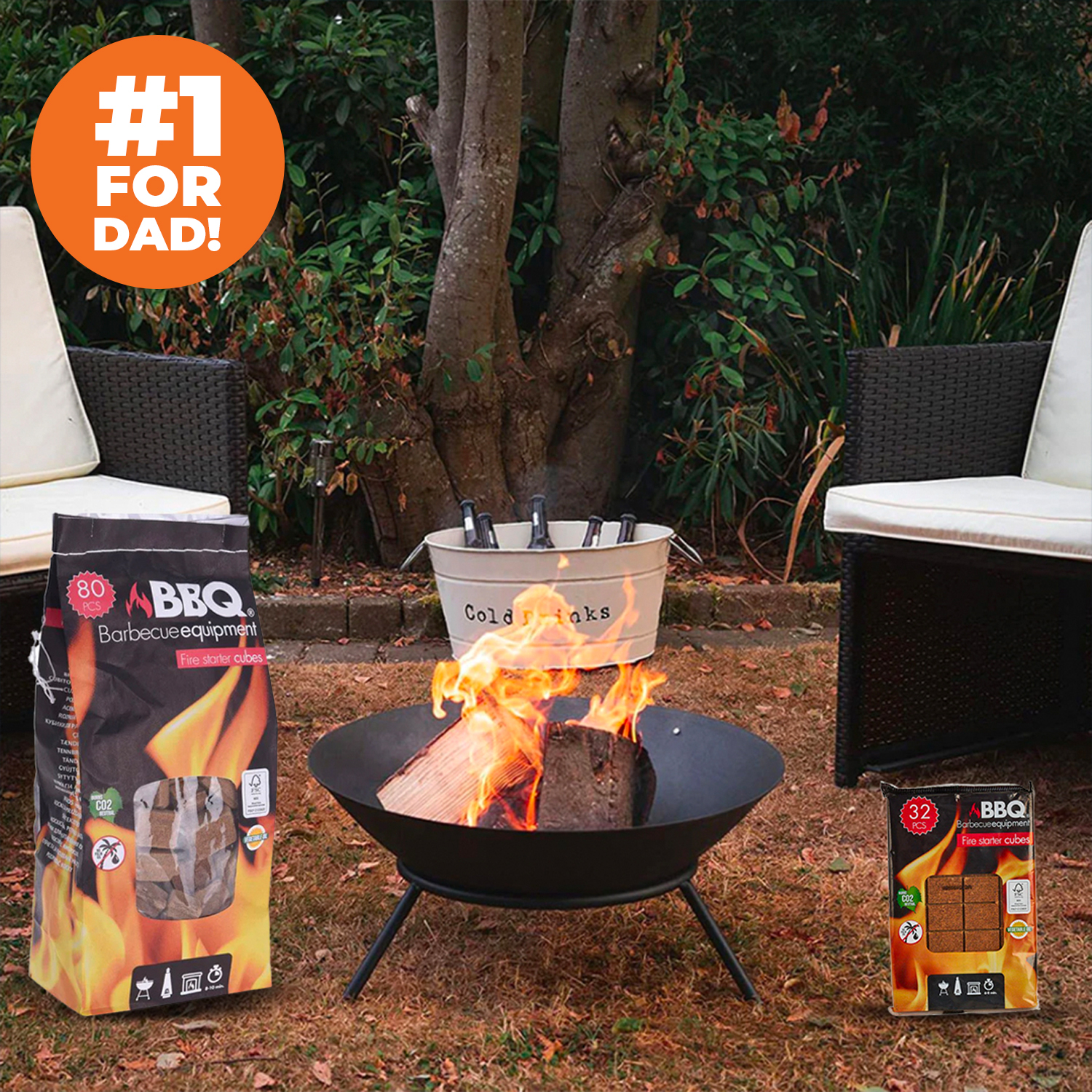 29 off on Charcoal Fire Pit and Fire Starters OneDayOnly