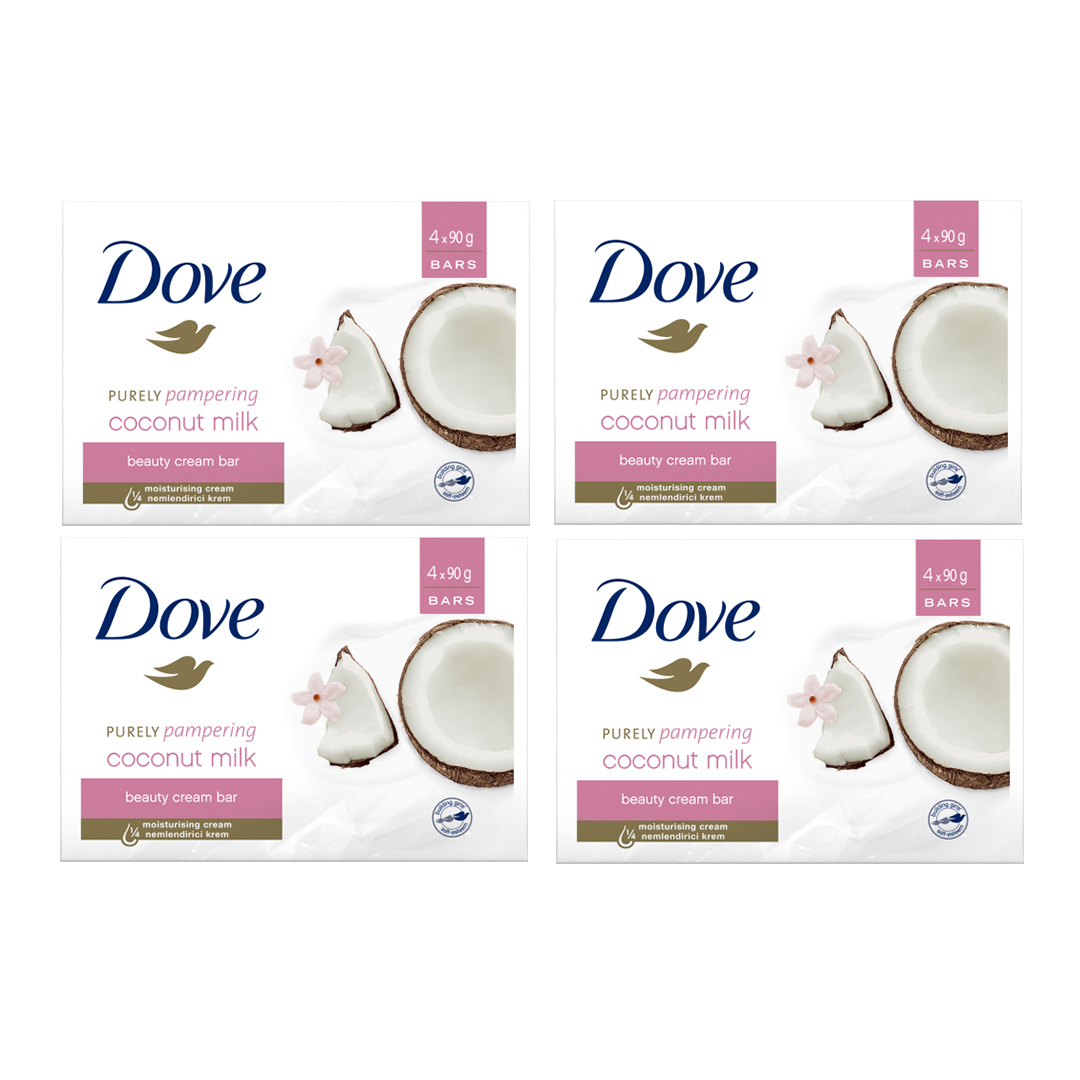 Dove 4x 4's Soap Bars