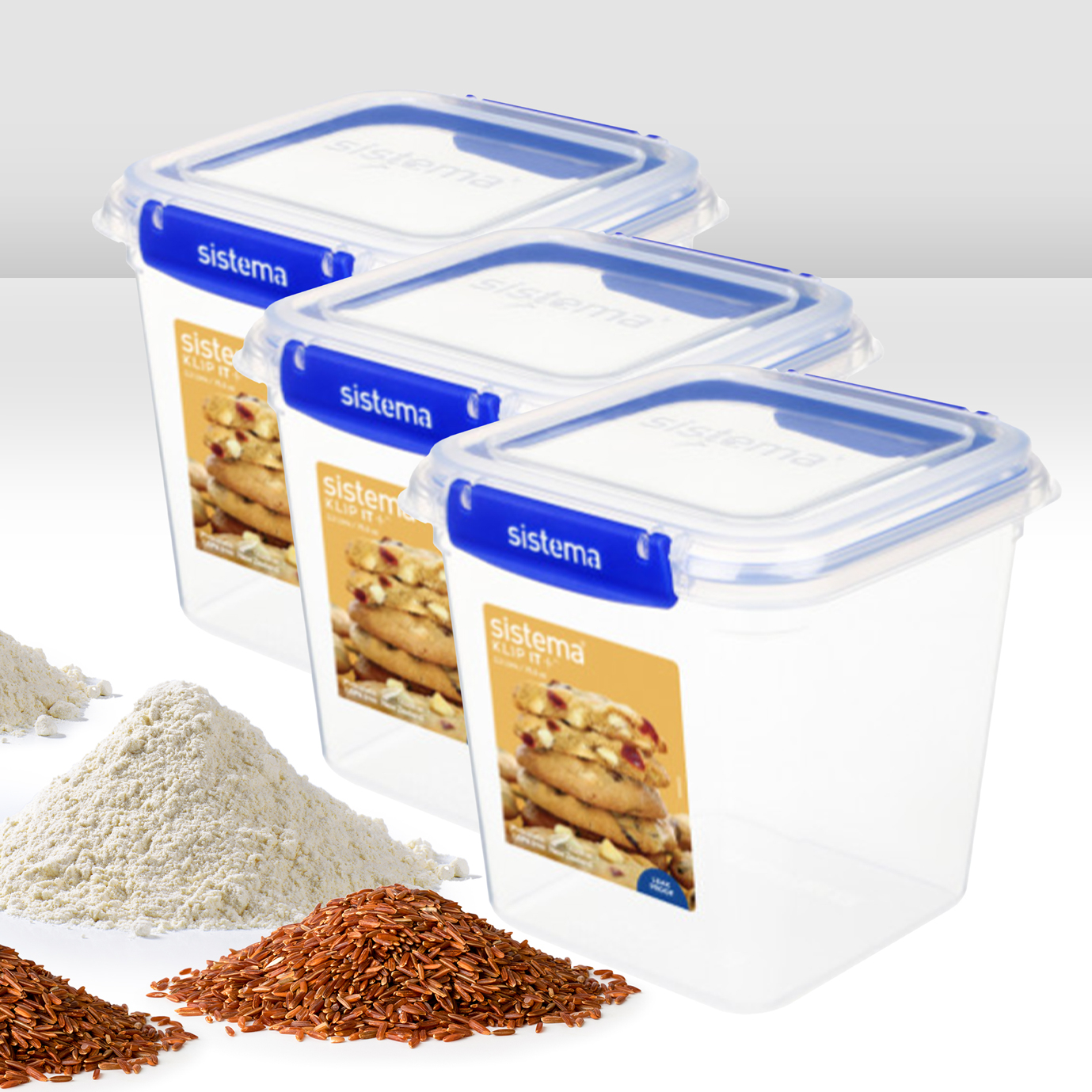 34% off on 3x 2.2L Square Klip It Containers | OneDayOnly