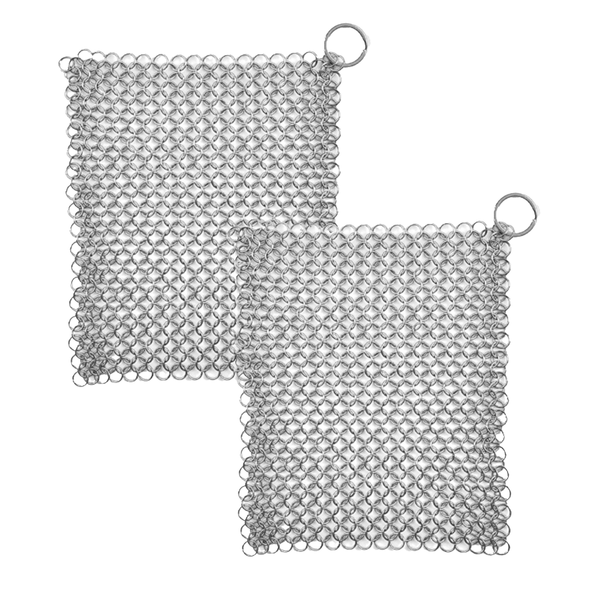 Stainless Steel Cast Iron Cleaner 316L Chainmail Scrubber for Cast Iron Pan  Pre-Seasoned Pan Dutch Ovens Waffle Iron Pans 