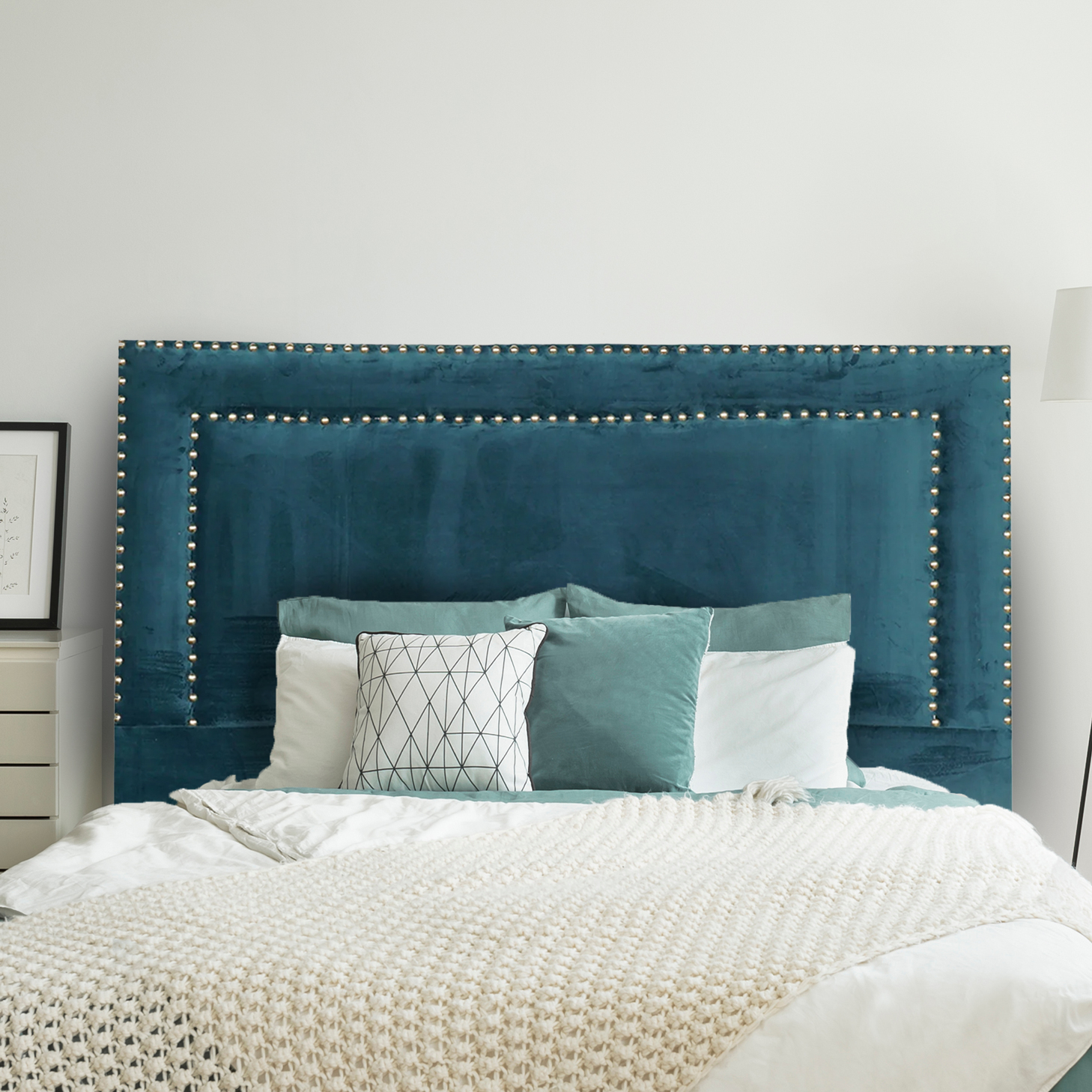 52 off on Fine Living Dublin Velvet Headboard OneDayOnly