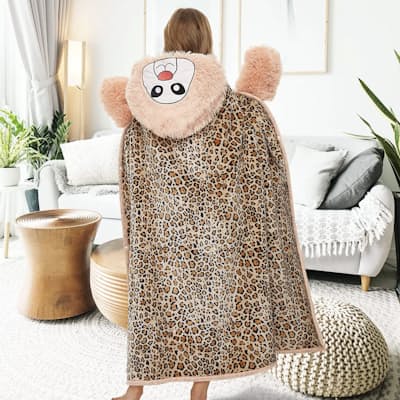 Animal-Themed Oversize Hooded Blankets