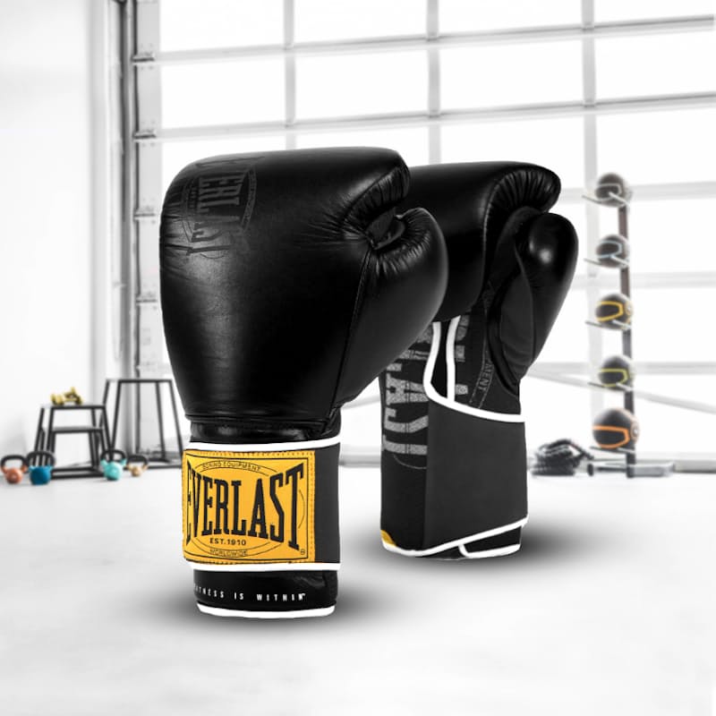 Everlast 1910 leather training glove shop