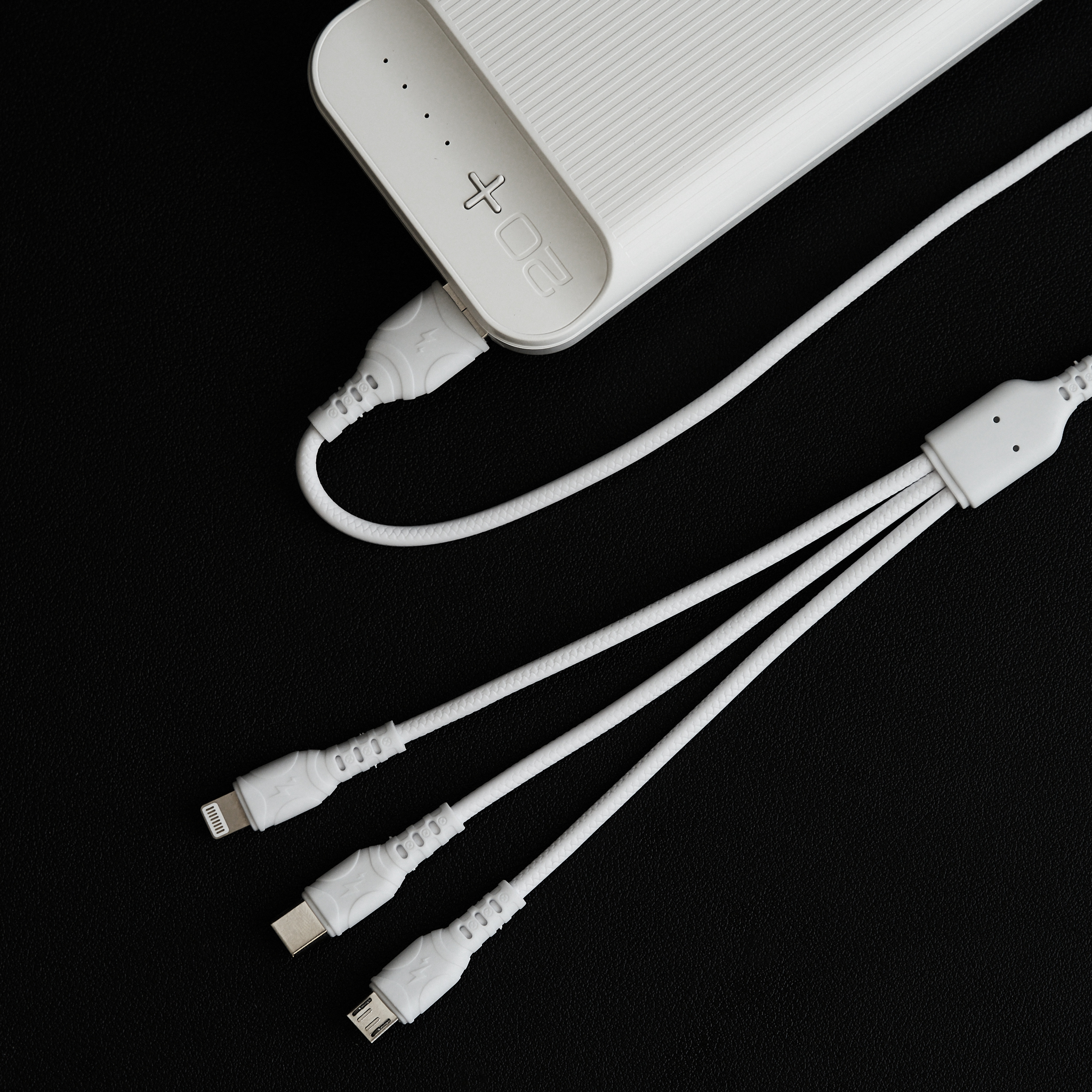 2x 2A 5V 3-in-1 Bend Resistant Data Cables