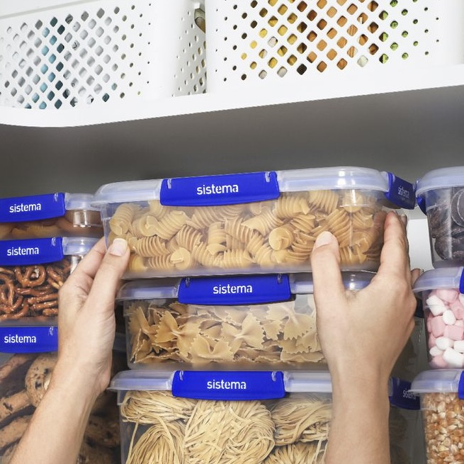 2x 2.2L Leak-Proof Rectangle Klip It Plus Containers