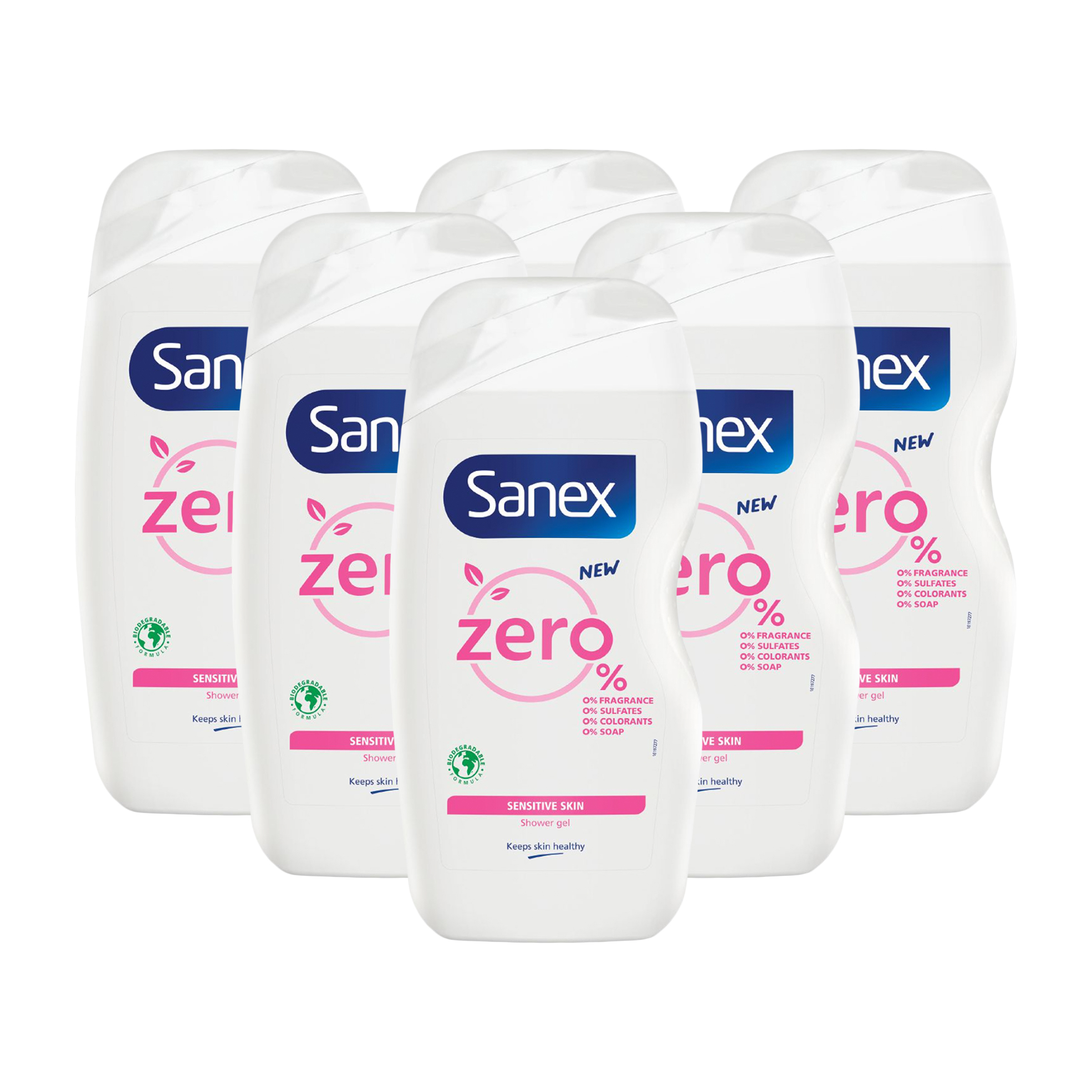 40 off on Sanex 6x 500ml Zero Shower Gels OneDayOnly