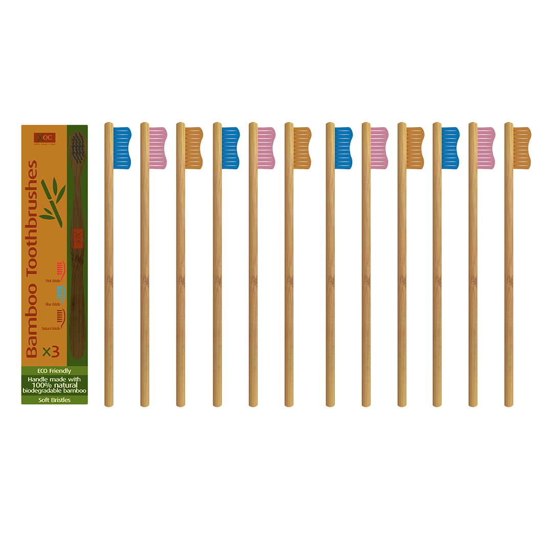 29 off on Xpel 4x 3's Bamboo Toothbrushes OneDayOnly