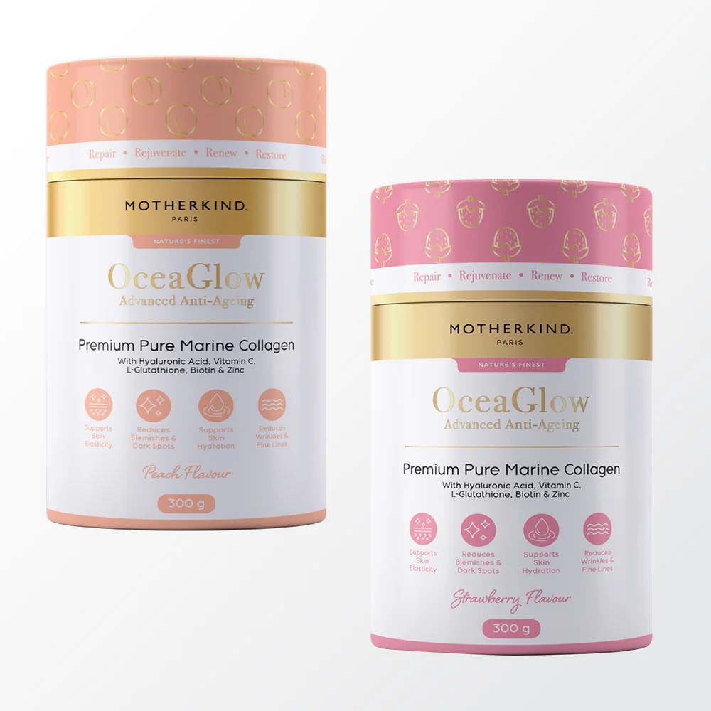 2x 300g Strawberry & Peach OceaGlow Marine Collagens