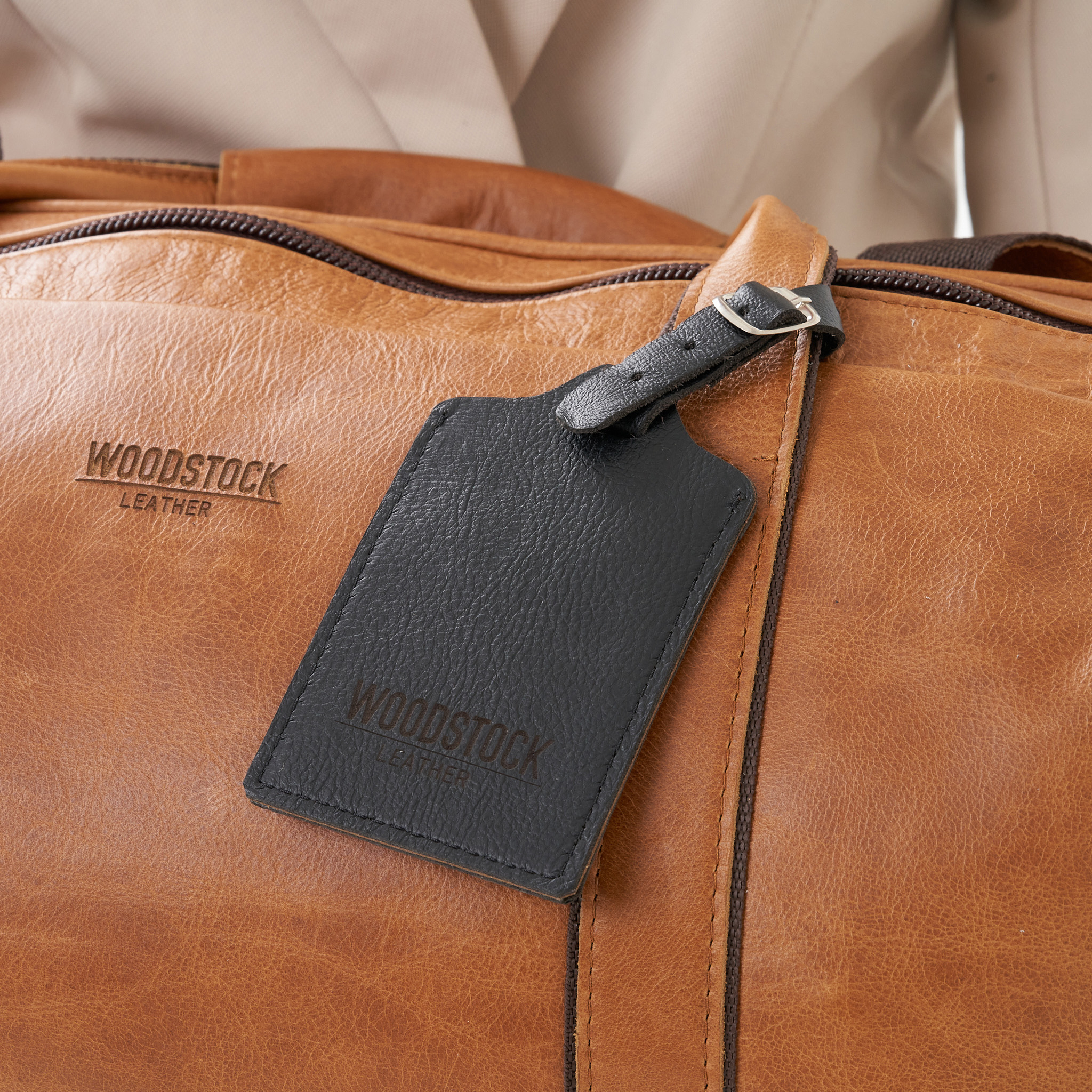 67 off on 2x Genuine Leather Luggage Tags OneDayOnly