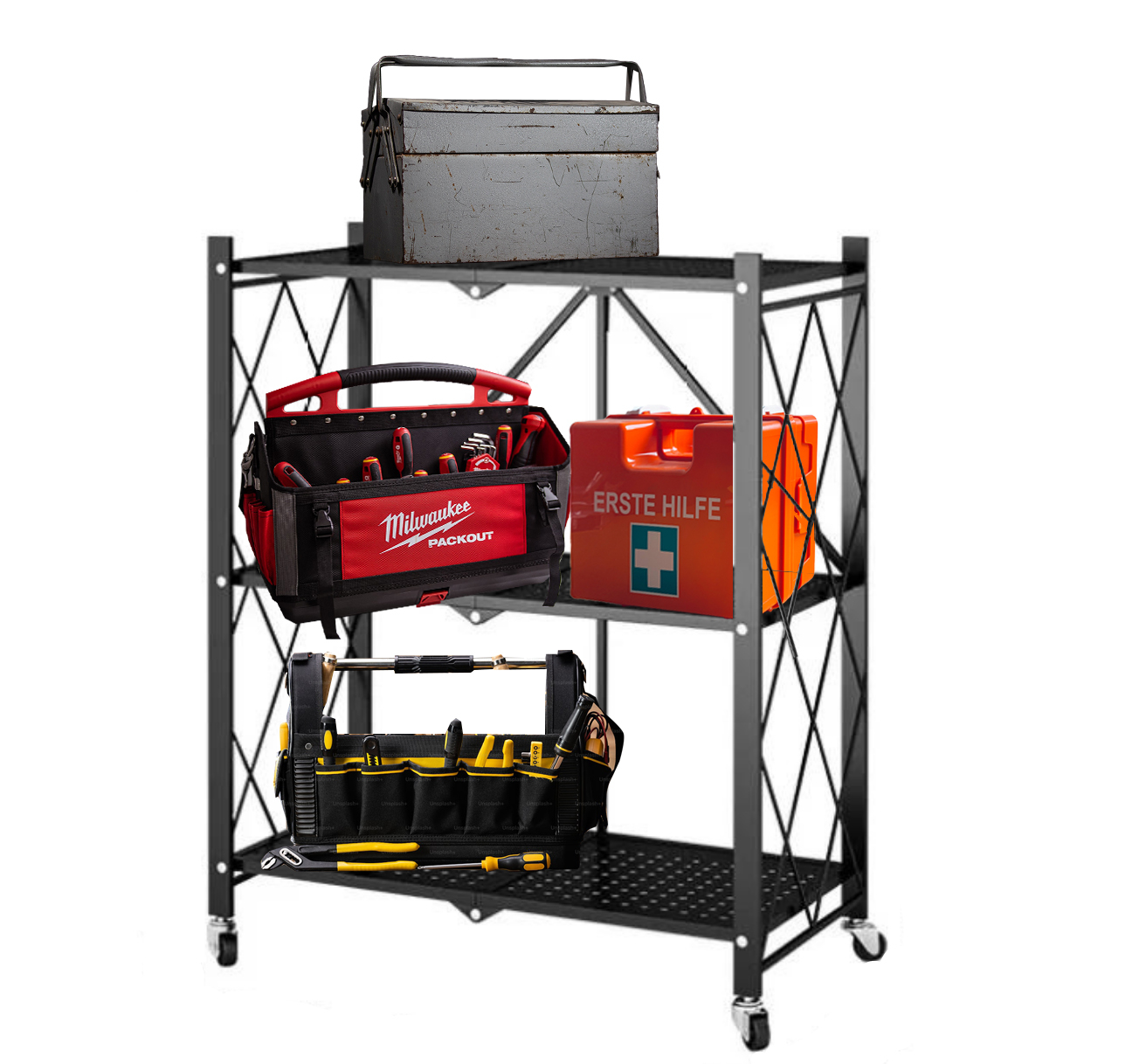 Foldable Rack Box Motor 60% off on Home Insignia 3-Layer Foldable Rack | OneDayOnly
