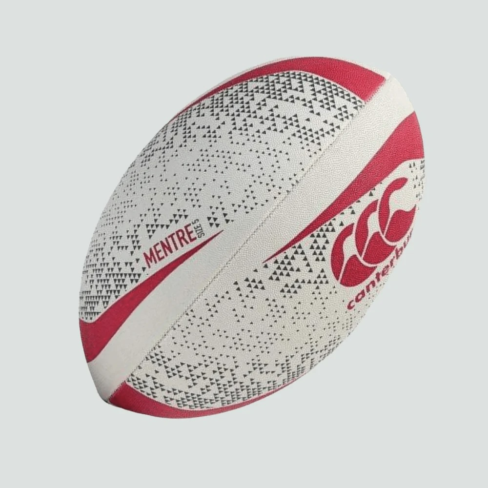 Pallone Da Rugby Canterbury Mentre – Unisex Adulto, Colori White/Lime/Blue, Taglia 3