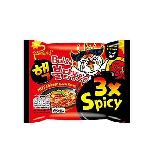 3x Spicy HOT Chicken Flavour Ramen