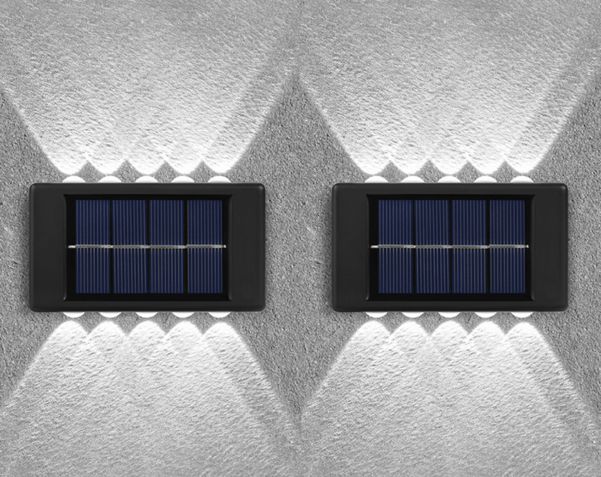 55% off on 2x LED Up-Down Two Way Solar Wall Lights | OneDayOnly