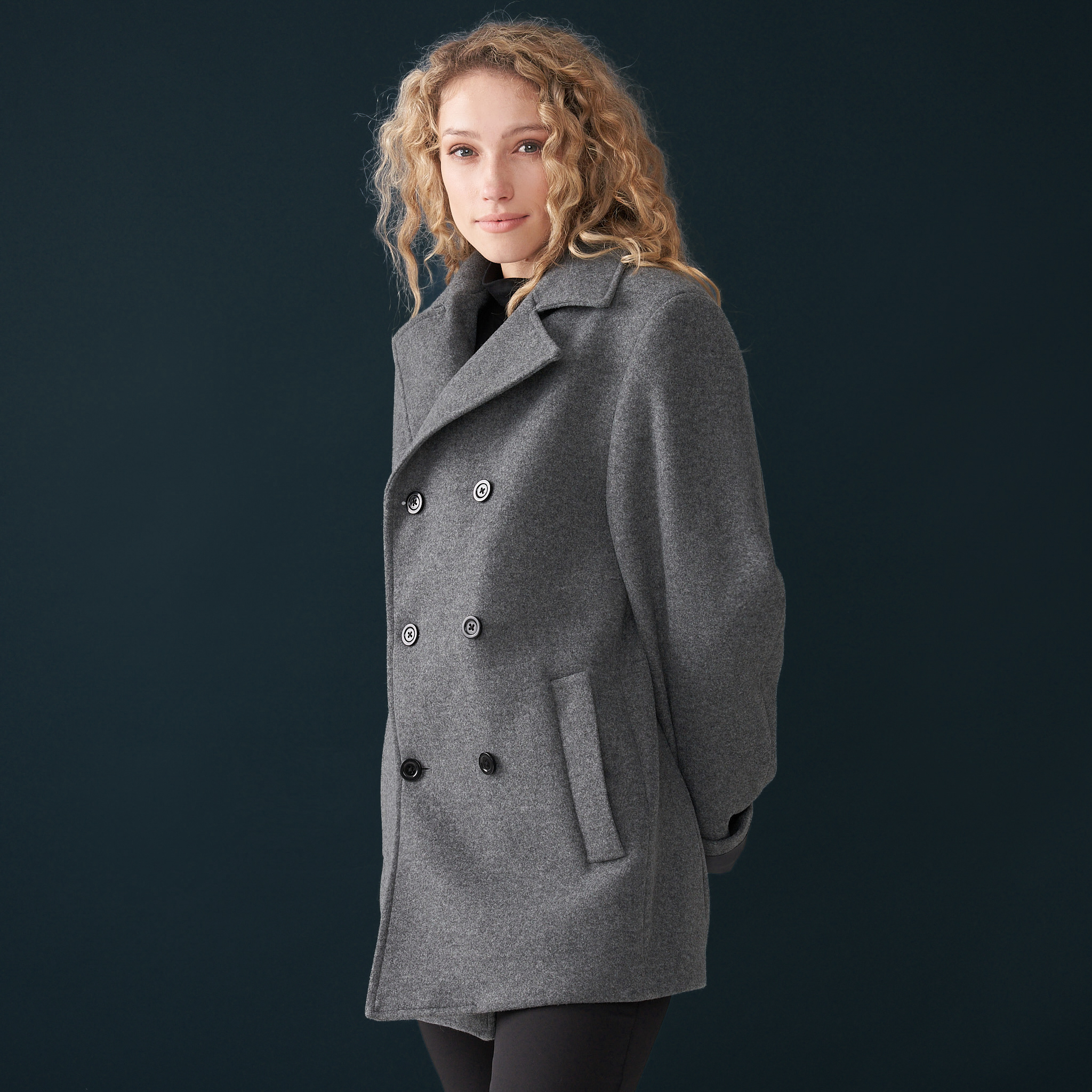 THETOE Fleet Wool Coat グレー（チェック） Grey Check Coat (3201533