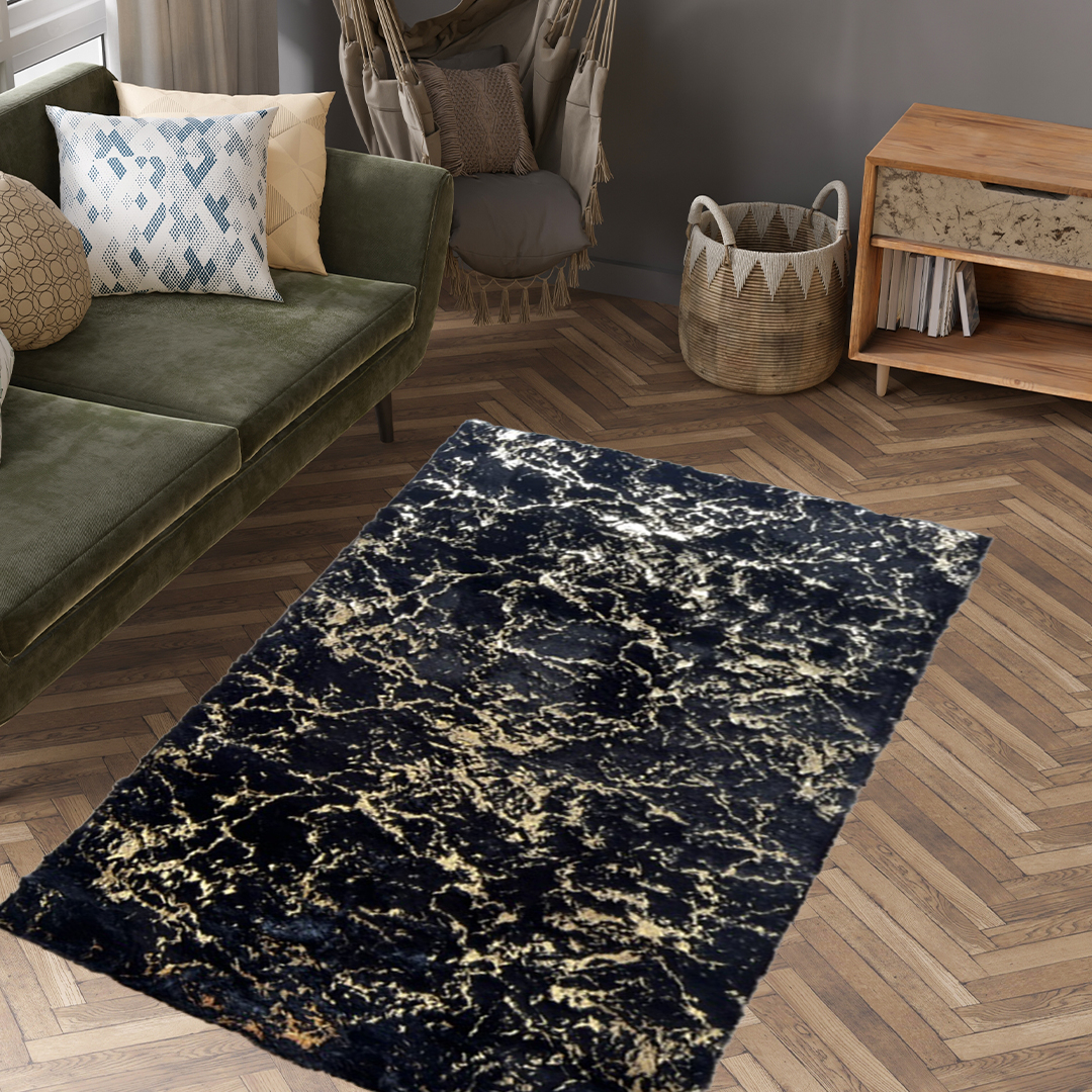 Black with gold inlay