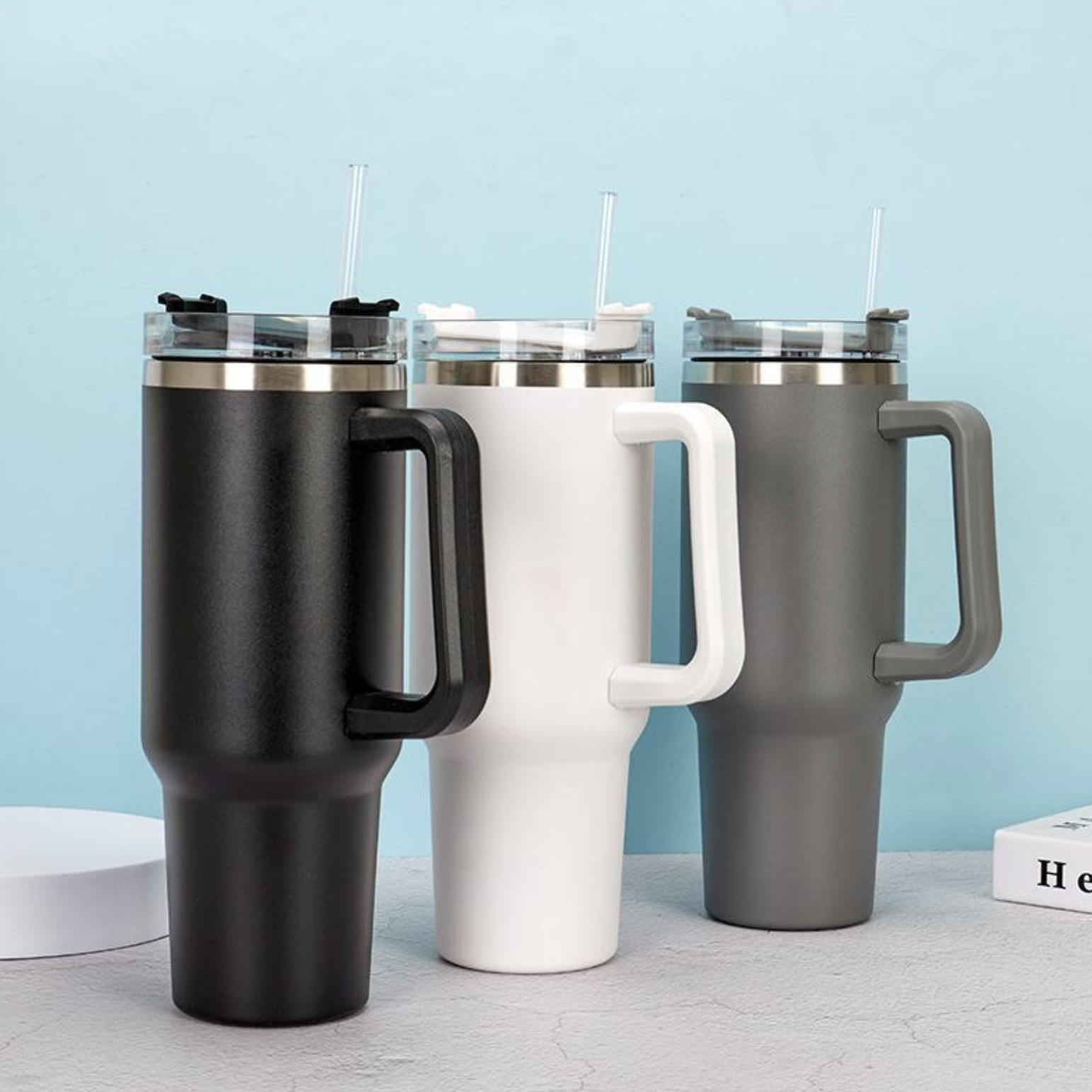 43 off on On The Go 1.2L Travel Mug with Straw OneDayOnly