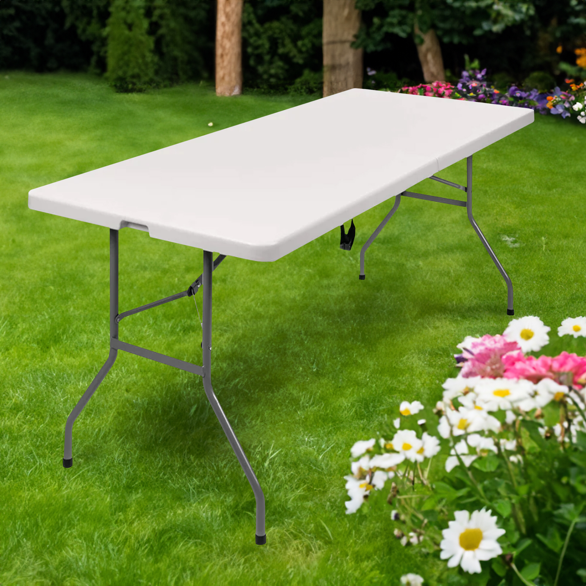 50% Off On Live Outdoor 1.8m Folding Table | OneDayOnly