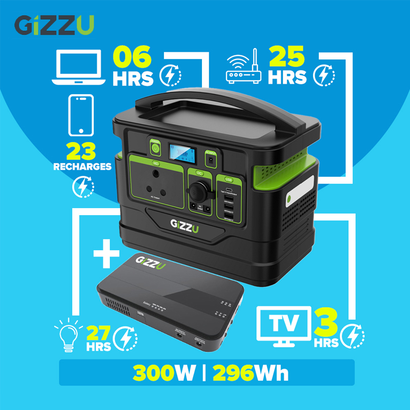 27% off on Gizzu 300W Power Station + 36W UPS | OneDayOnly