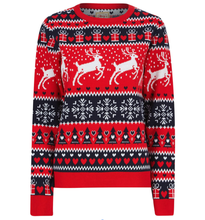 Ladies - Red Traditional Reindeer