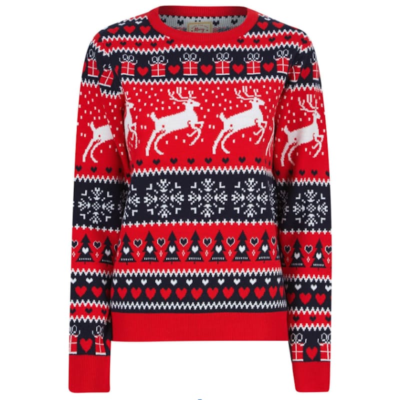 Ladies - Red Traditional Reindeer