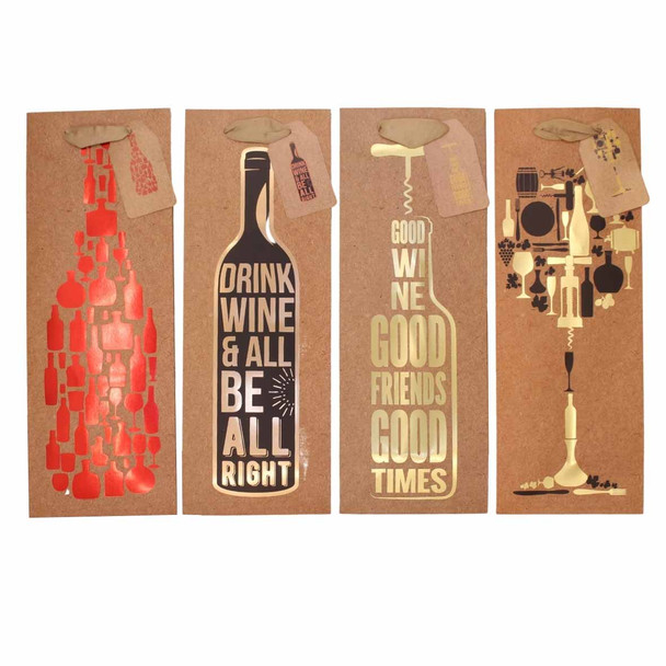 42 off on 12x Wine Bottle Gift Bags OneDayOnly