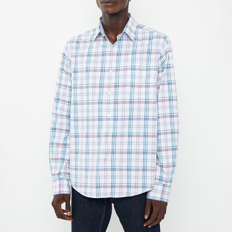 Men's Sailor Stripe Long Sleeve Woven Shirt