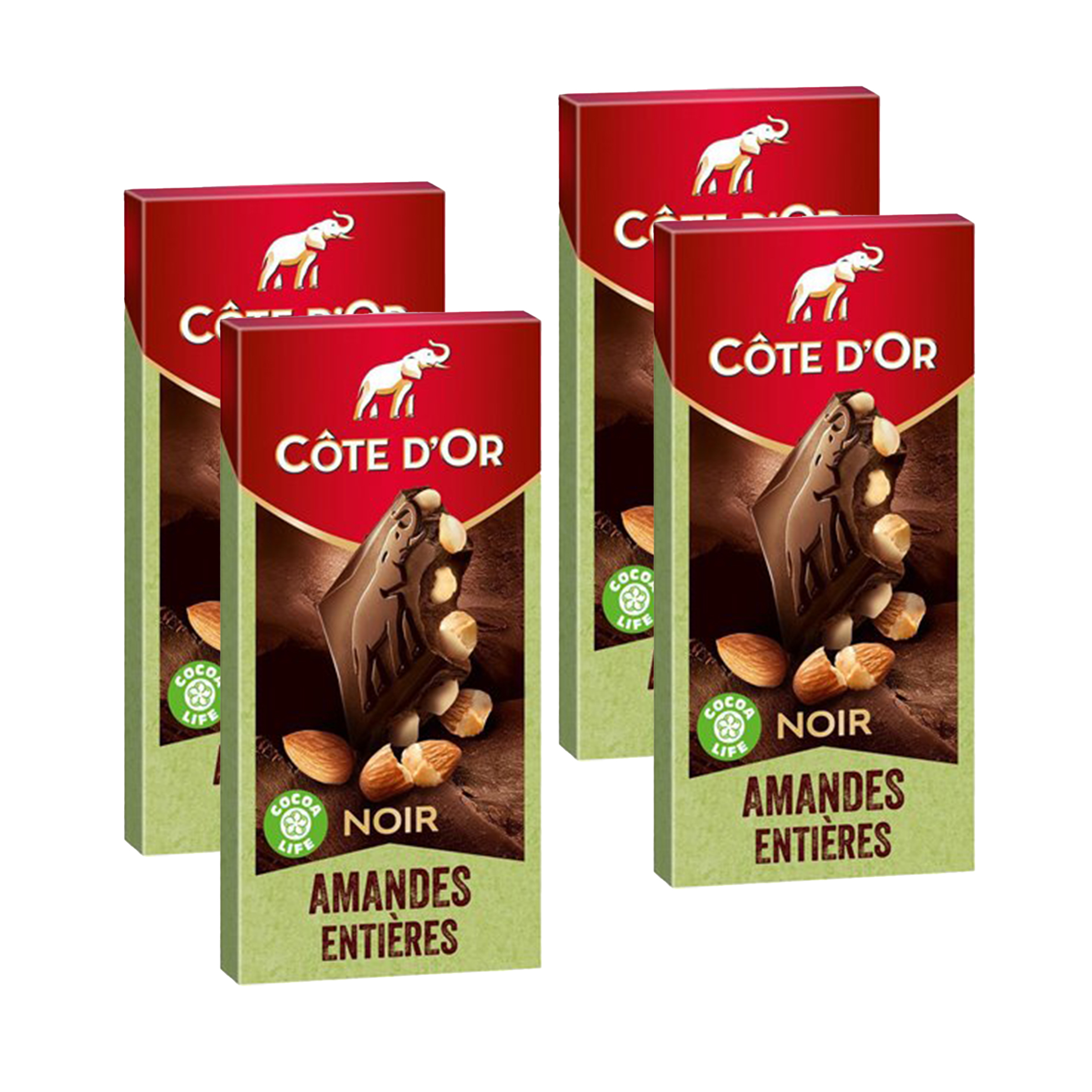 cote d'or noir ( amandes entières) 180g