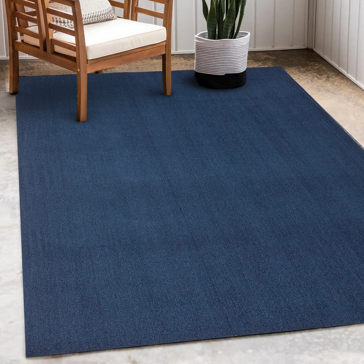 63 off on Rugs Original Navy Blue Shaggy Rug OneDayOnly