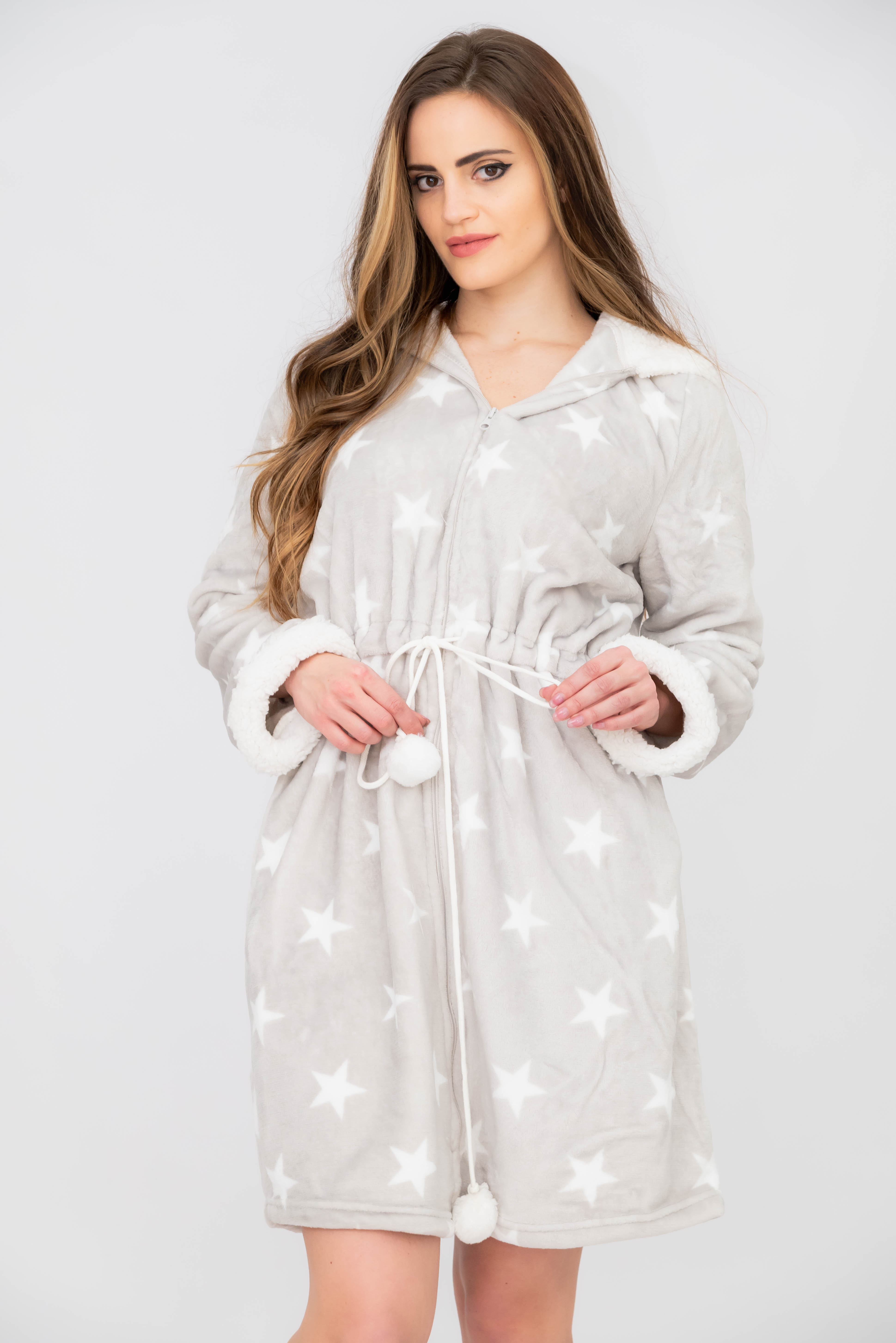 50 off on Ladies Plush Hooded Gown OneDayOnly