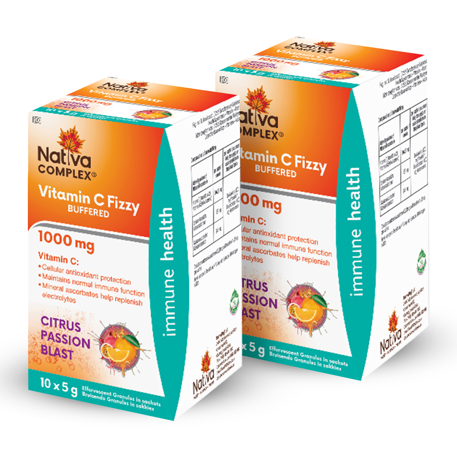 Nativa Complex 2x 10's Vitamin C 1000mg Fizzies OneDayOnly
