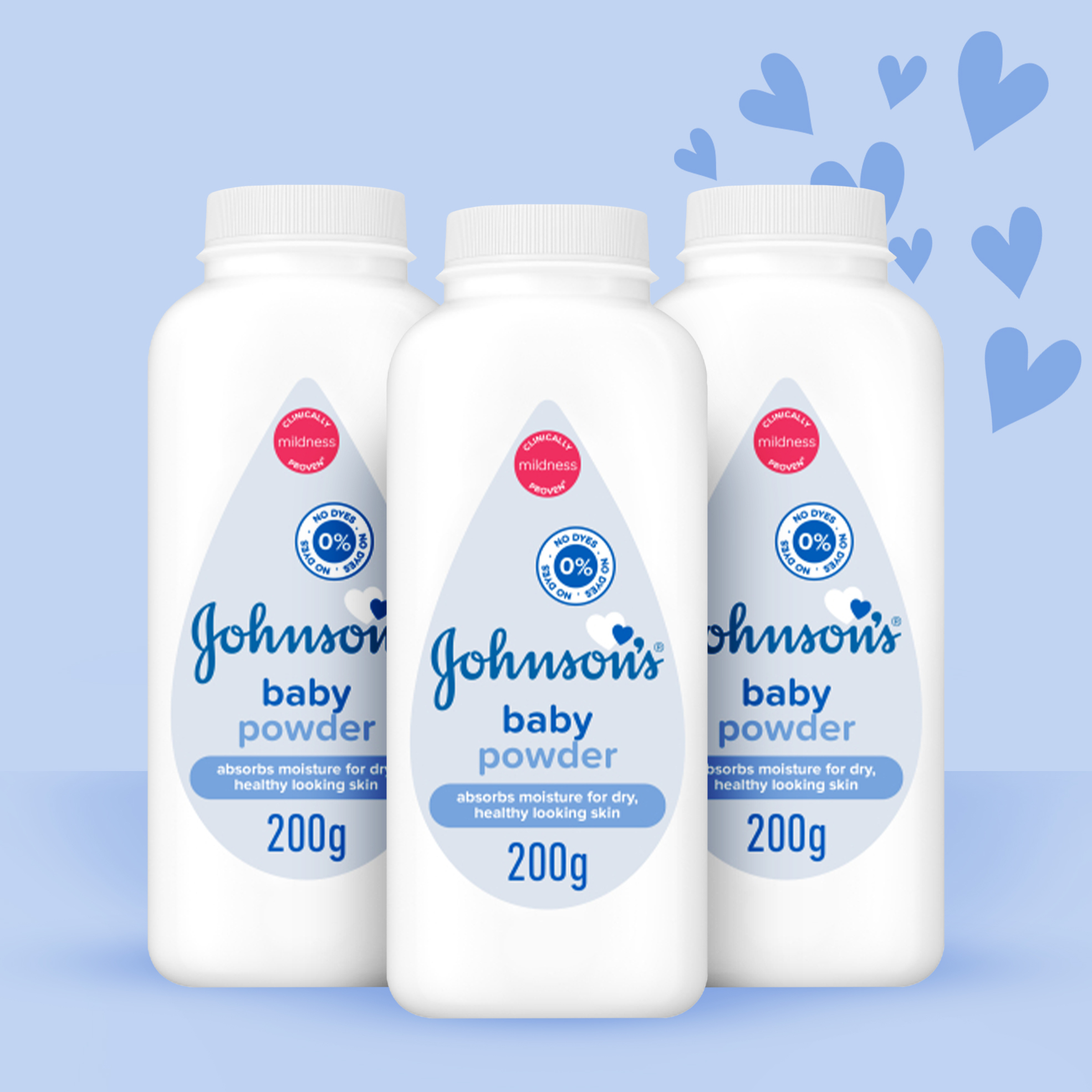 28% off on Johnson's Baby 3x 200g Baby Powders | OneDayOnly