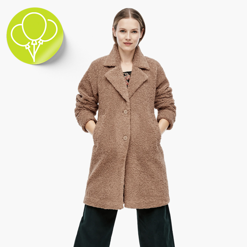 54% off on Ladies Teddy Camel Coat OneDayOnly