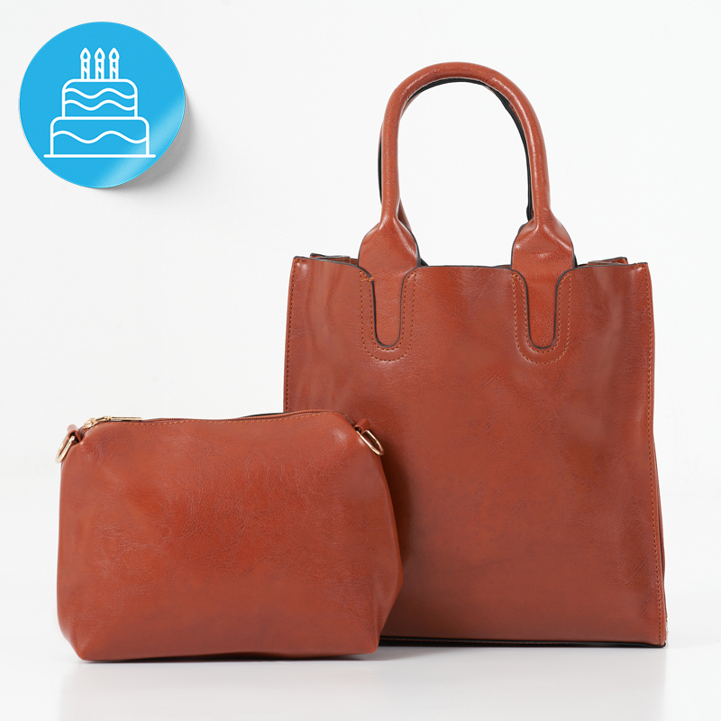 44 off on FCG 3Piece Faux Leather Handbag Set OneDayOnly