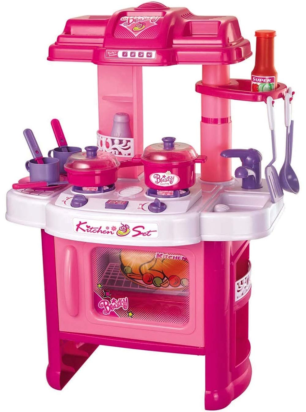 43 Off On Pink Kitchen Pretend Play Set Toy OneDayOnly   1692428560.2324 