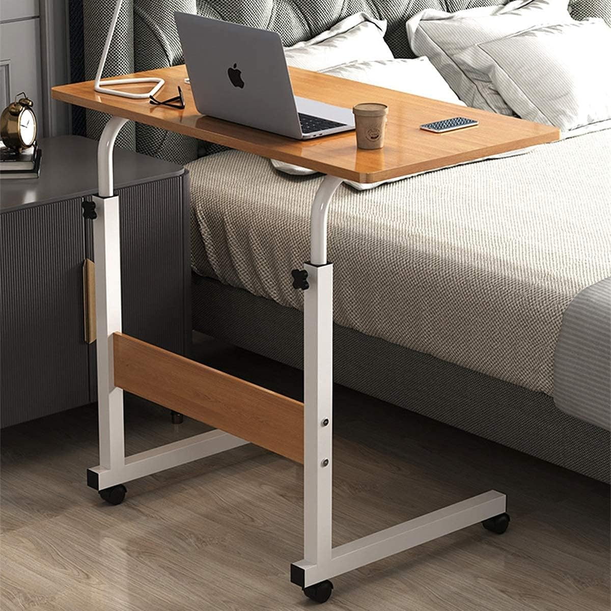 Portable Laptop Desk With Adjustable Stand & Wheels