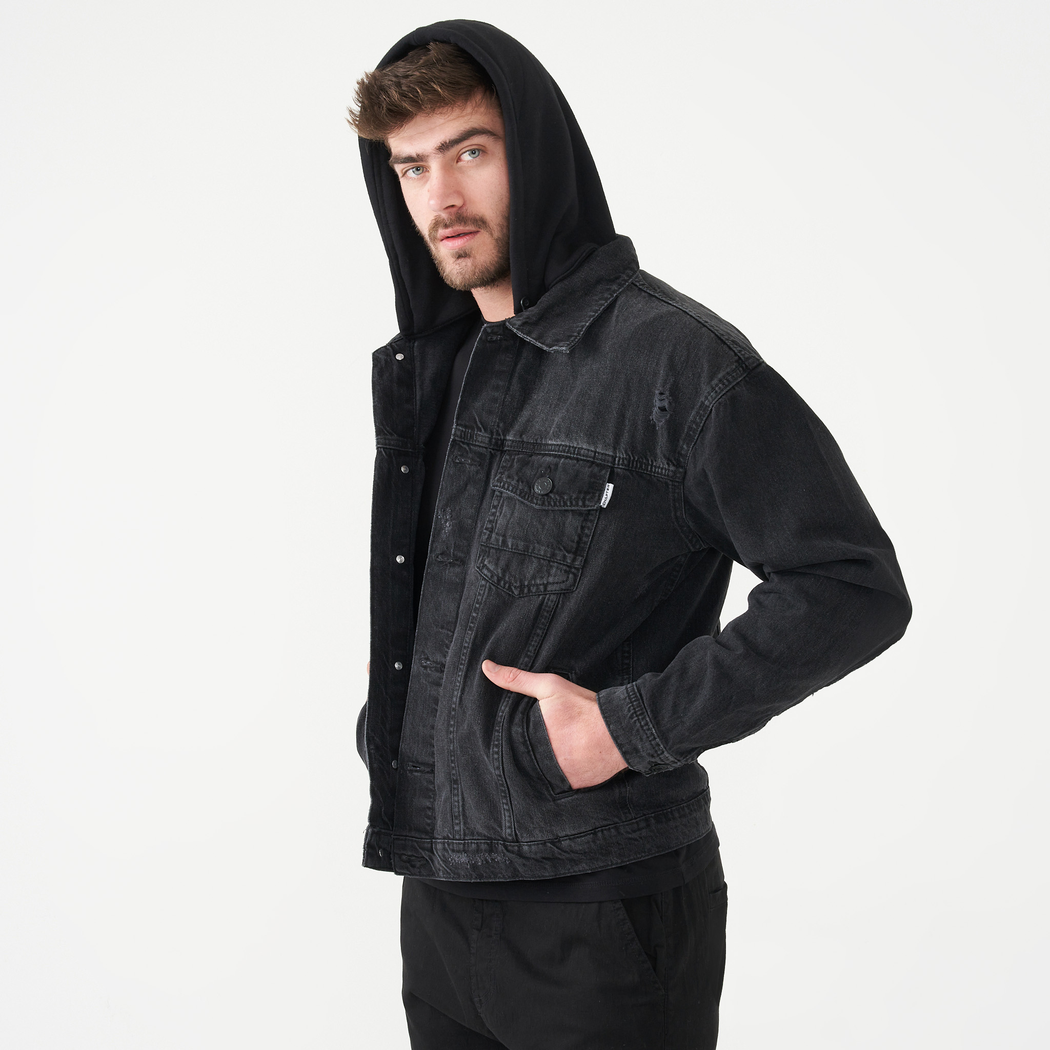 ［L］OVY Black Washed 2nd Denim Jacket L］OVY Black Washed 2nd Denim Jacket