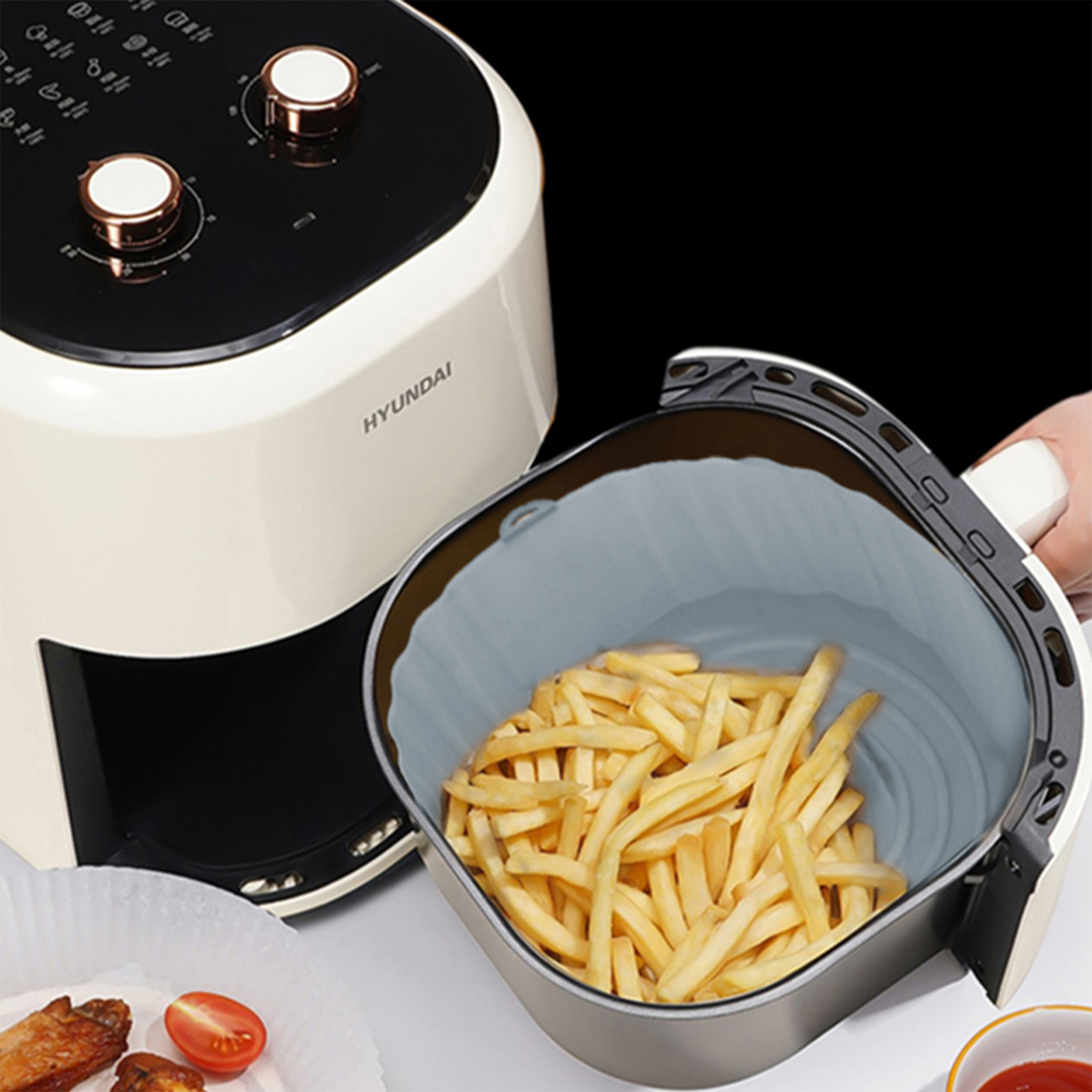 50 off on Cook Pro 2x 22cm Air Fryer Baskets OneDayOnly