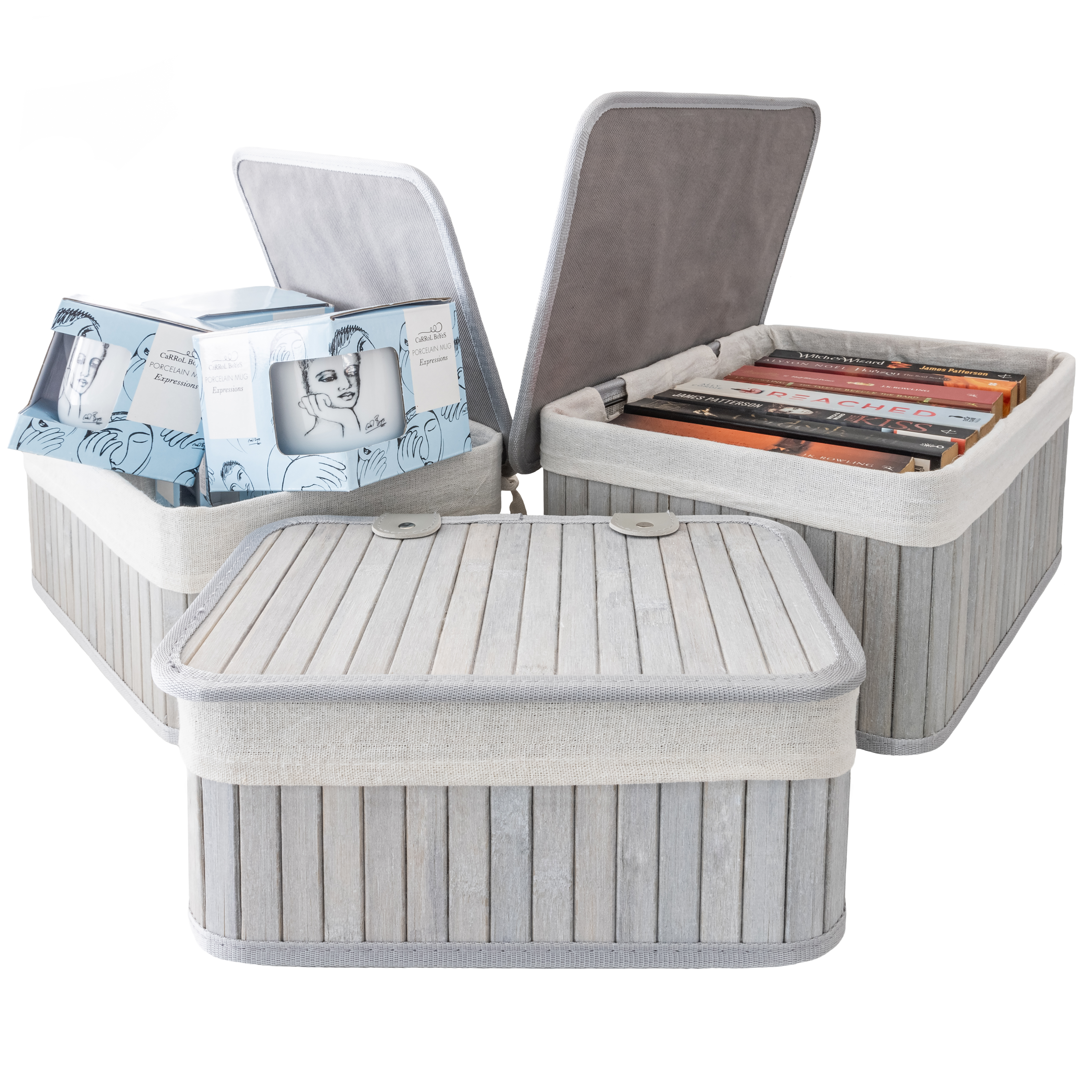 41% off on 3-Piece Bamboo Storage Baskets | OneDayOnly