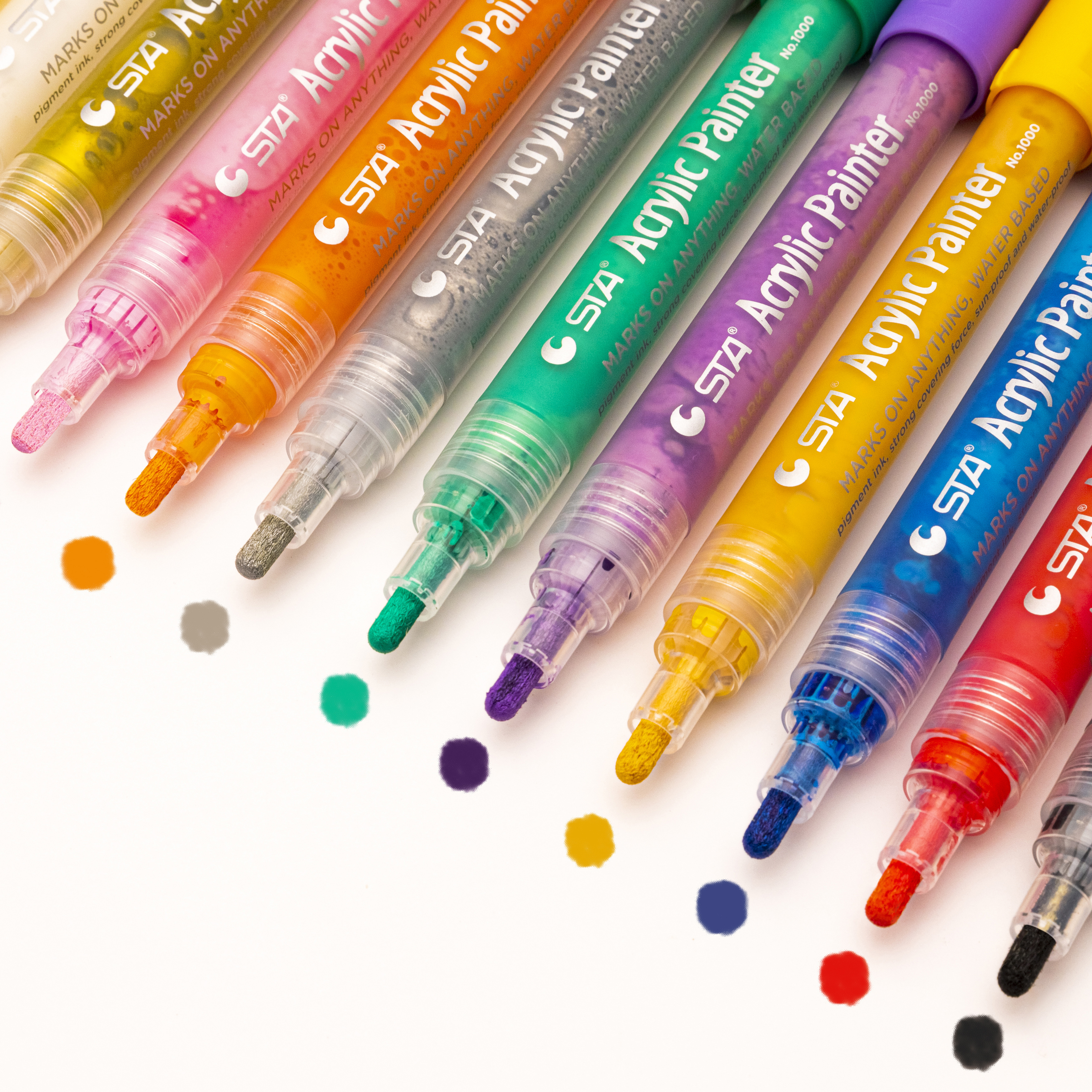 Artina Markilo MA Acrylic Paint Pen 24 Set Acrylic Pens Marker