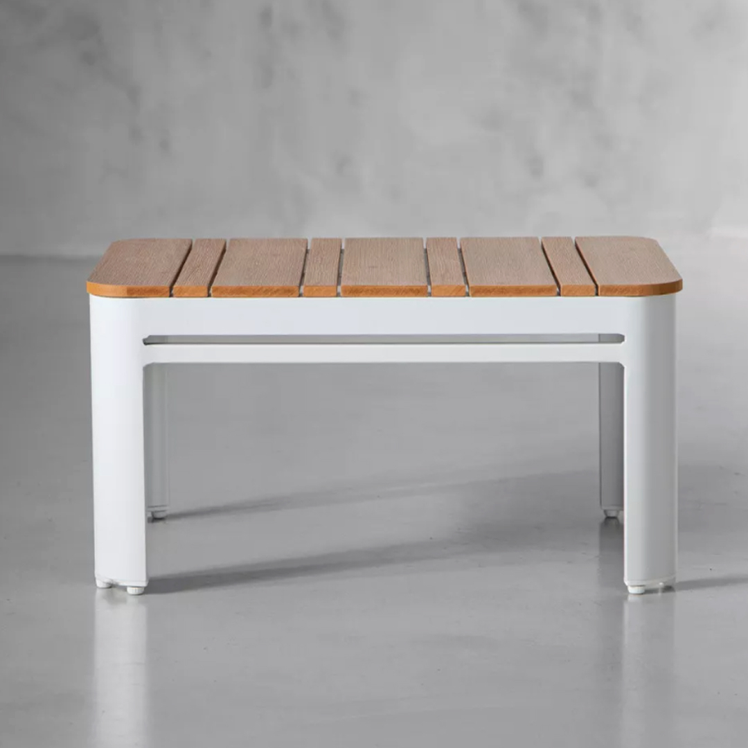 28 off on Santa Cruz White Patio Side Table OneDayOnly