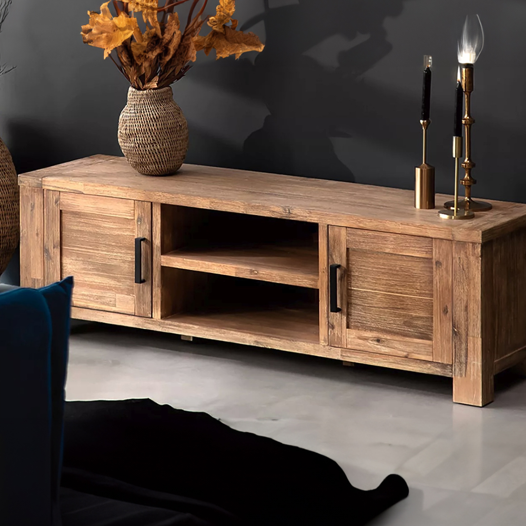 R1,000 off on McKenna Acacia Wood TV Unit | OneDayOnly