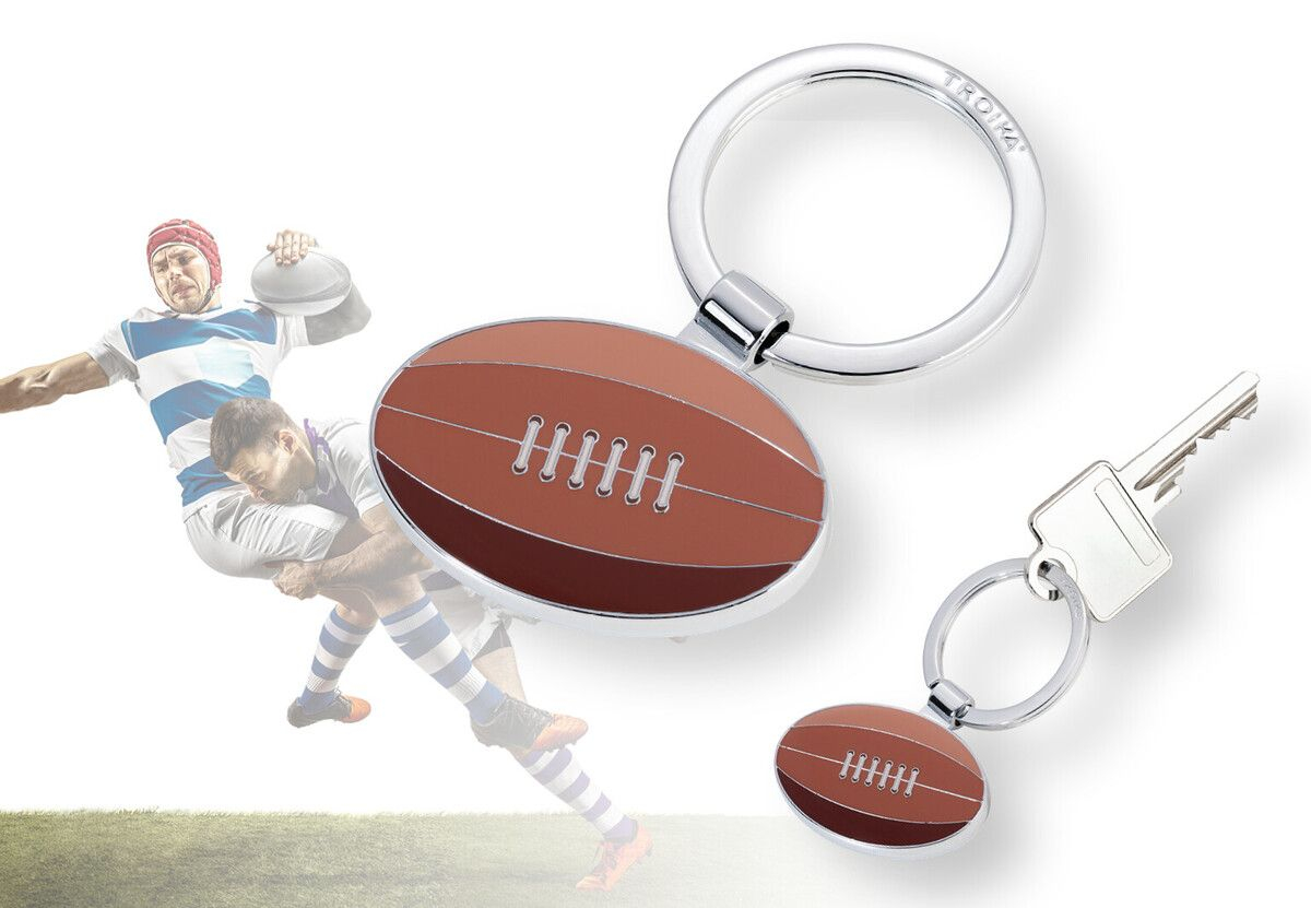 Rugby ball clearance keychain